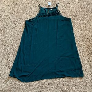 Dark green sleeveless dress